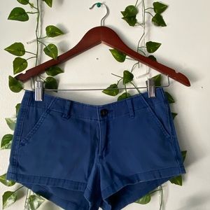 Blue Hollister women's shorts in size 0.